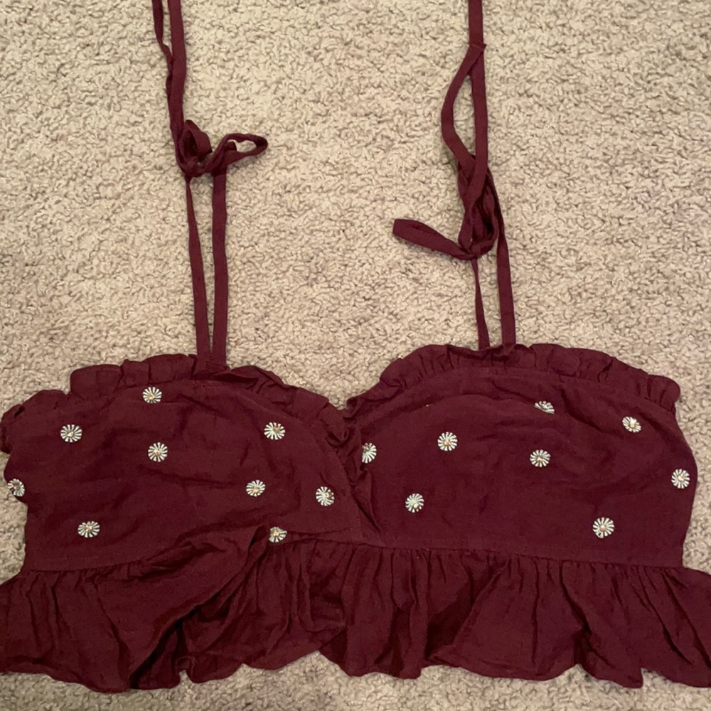 Purple crop top